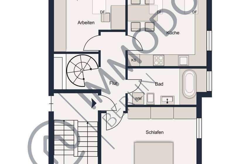 Wohnung zum Kauf 480.000 € 3,5 Zimmer 92 m²<br/>Wohnfläche Dachgeschoss, 2.<br/>Geschoss Lichterfelde Berlin 14167