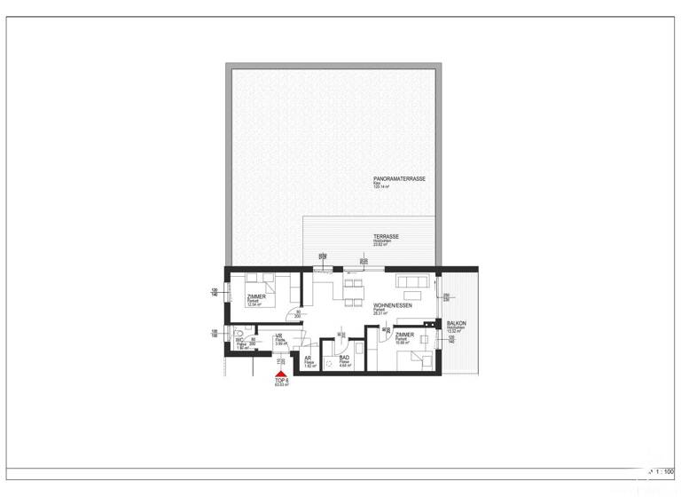 Penthouse zum Kauf - Erstbezug 404.200 € 3 Zimmer 63,9 m² 1. Geschoss Pusarnitz 9812