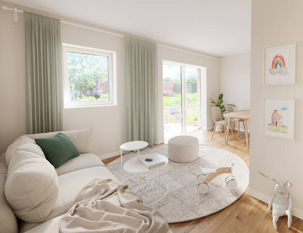 Terrassenwohnung zum Kauf - Neubau provisionsfrei als Kapitalanlage geeignet 229.000 € 2 Zimmer 48,9 m² Lindaunis-Weg 7 Kappeln 24376
