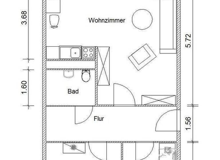 Wohnung zur Miete 440 € 3 Zimmer 68,1 m² 5. Geschoss Am Kirschberg 29 Grünau-Mitte Leipzig 04209