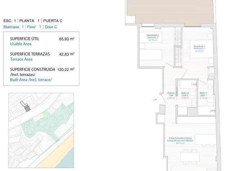 Wohnung zum Kauf provisionsfrei 420.000 € 2 Zimmer 65 m² Villajoyosa