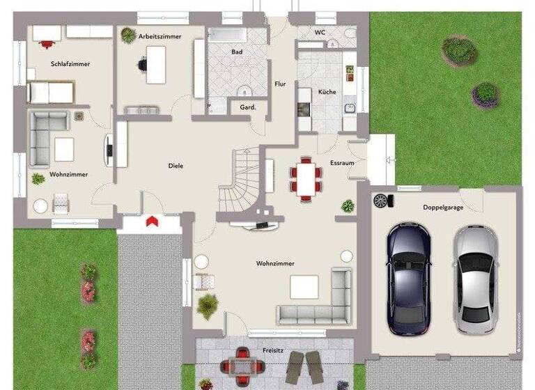 Einfamilienhaus zum Kauf 363.000 € 8 Zimmer 245,8 m² 2.500 m² Grundstück Hohne Lengerich 49525