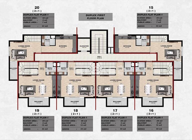 Penthouse zum Kauf 255.000 € 3 Zimmer 90 m² EG Antalya 07400