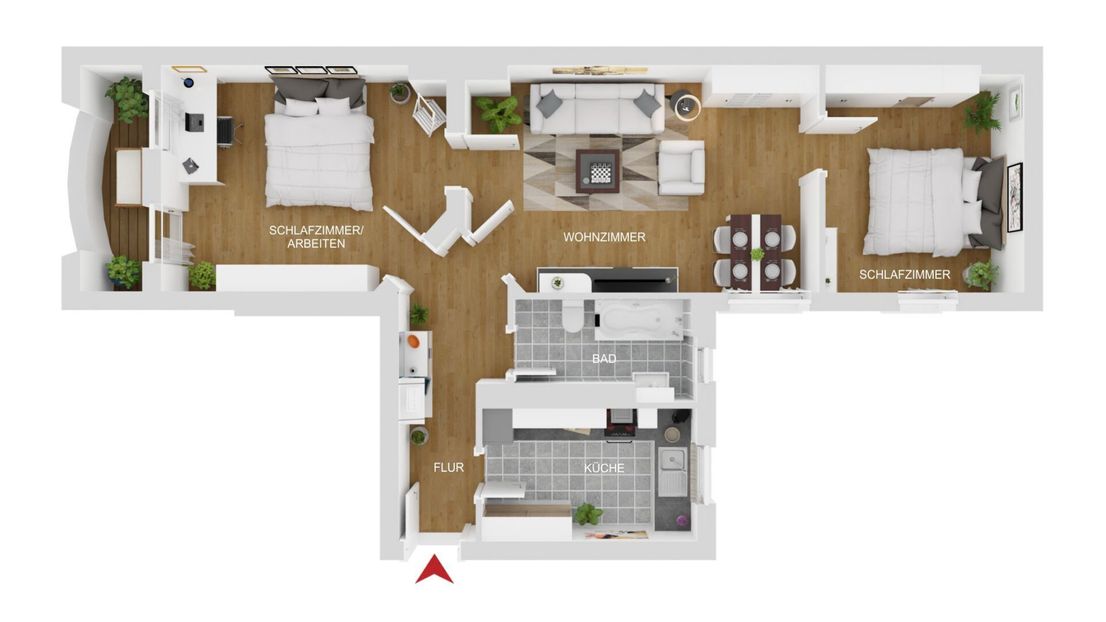 Wohnung zum Kauf 495.000 € 3 Zimmer 90 m²<br/>Wohnfläche 4.<br/>Geschoss ab sofort<br/>Verfügbarkeit Wedding Berlin 13349