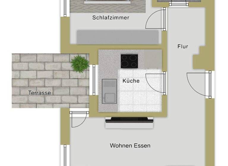 Wohnung zum Kauf 259.000 € 2 Zimmer 54 m² EG Südstadt Ravensburg 88214