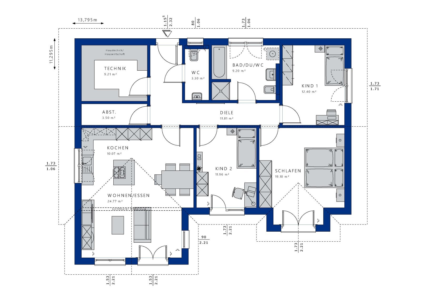 Bungalow zum Kauf 597.186 € 4 Zimmer 112,1 m²<br/>Wohnfläche 1.080 m²<br/>Grundstück Stadtgebiet Triberg im Schwarzwald 78098