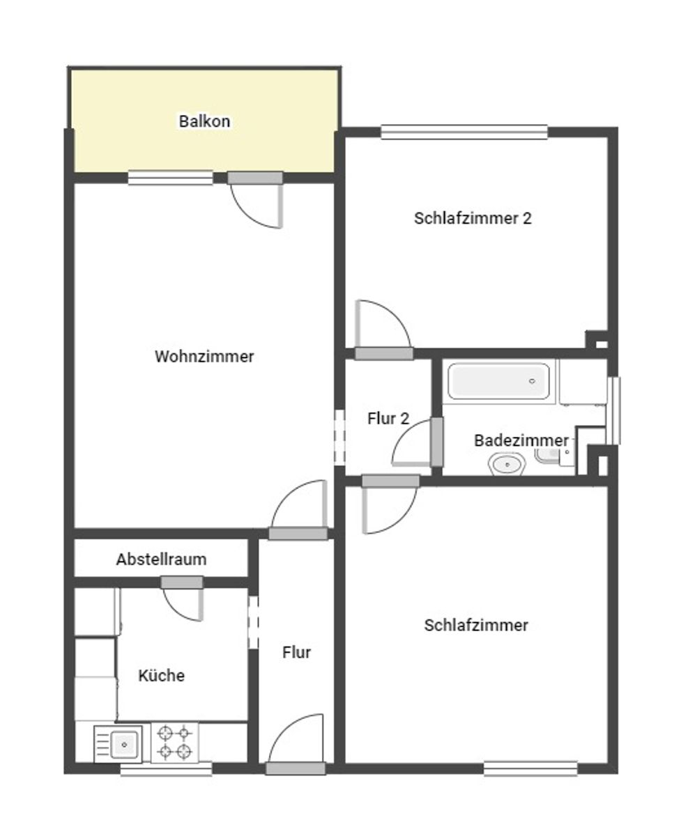 Immobilie zum Kauf als Kapitalanlage geeignet 149.000 € 3 Zimmer 70 m²<br/>Fläche Eick Moers 47445