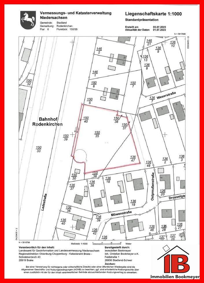 Grundstück zum Kauf 219.000 € 3.877 m²<br/>Grundstück Rodenkirchen Stadland 26935