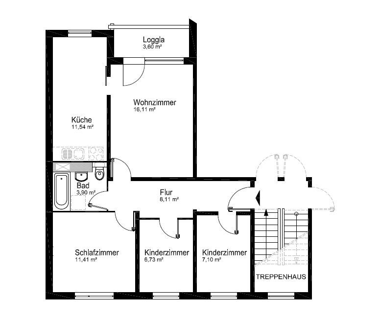 Wohnung zur Miete 420 € 4 Zimmer 66,7 m²<br/>Wohnfläche 1.<br/>Geschoss 01.02.2025<br/>Verfügbarkeit Wolgaster Str. 2 Lichtenhagen Rostock 18109