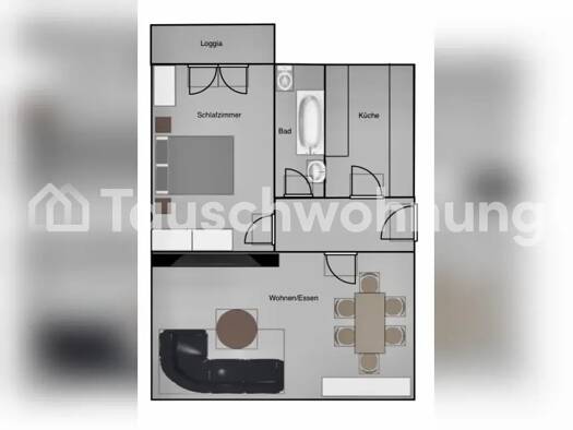 Wohnung zur Miete Tauschwohnung 663 € 2 Zimmer 55 m² 1. Geschoss Frankfurter Berg Frankfurt am Main 60433