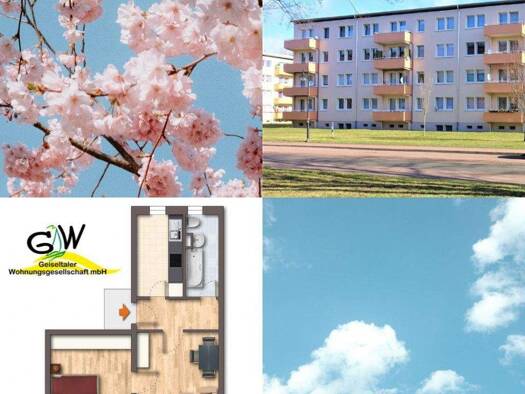 Wohnung zur Miete 284 € 2 Zimmer 47,2 m² 3. Geschoss frei ab 01.05.2026 Goethestraße 51 Braunsbedra 06242