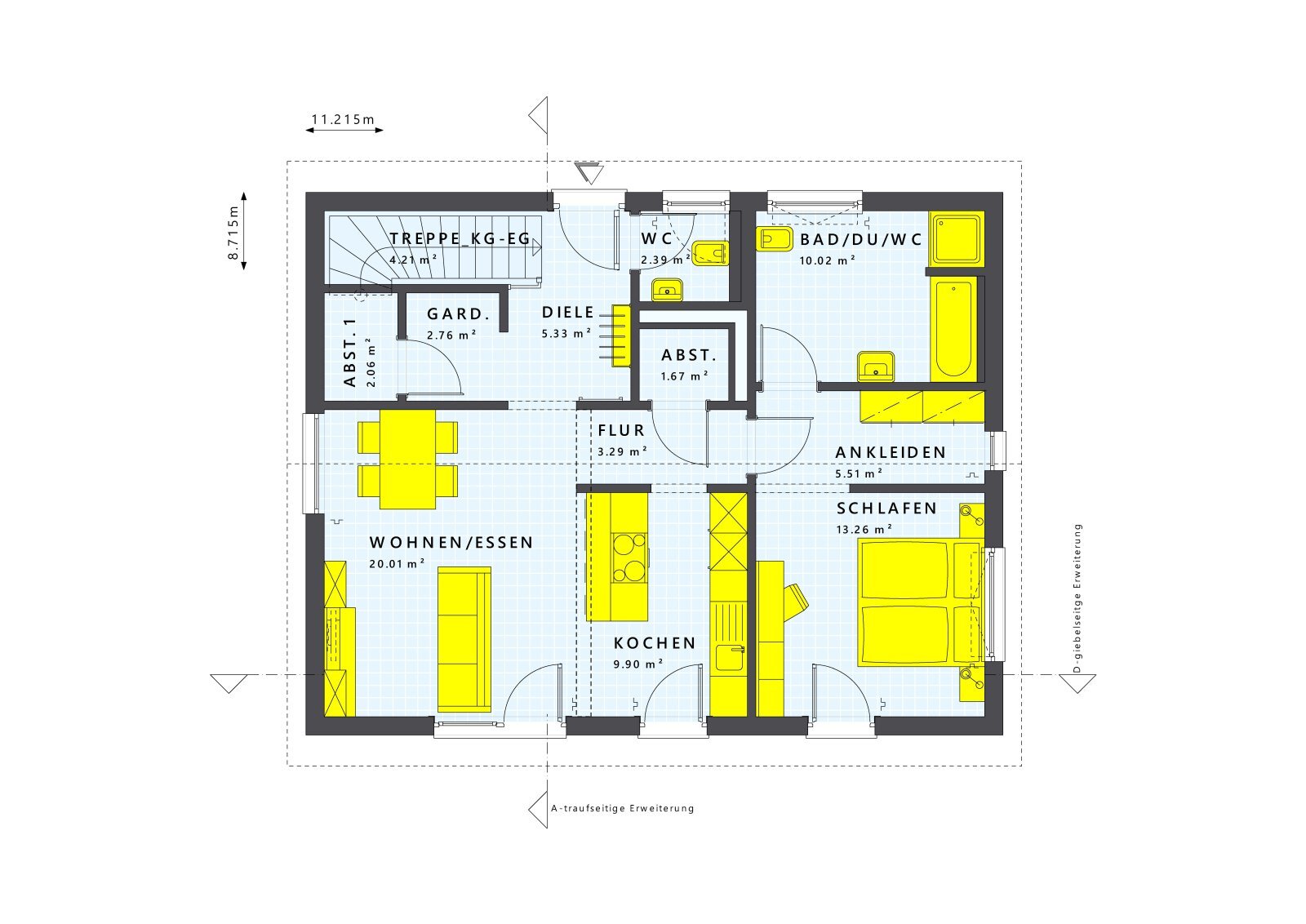 Bungalow zum Kauf 641.564 € 3 Zimmer 82 m²<br/>Wohnfläche 610 m²<br/>Grundstück Karow Karow 13125