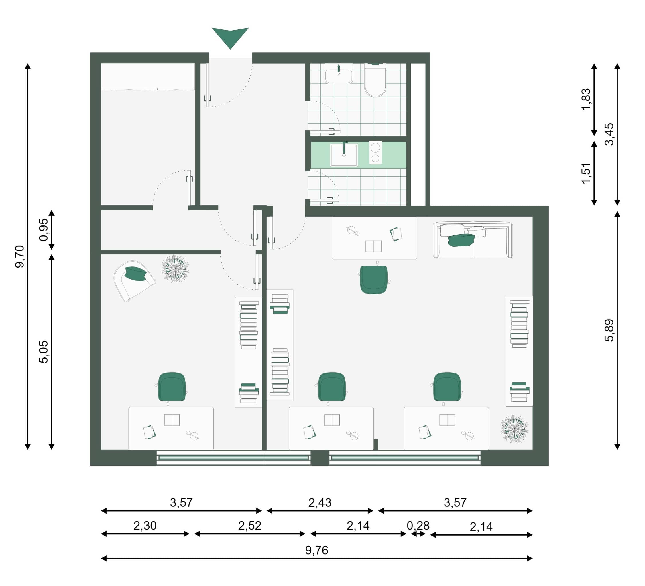 Büro-/Praxisfläche zum Kauf 450.000 € 3 Zimmer Pasing München 81241