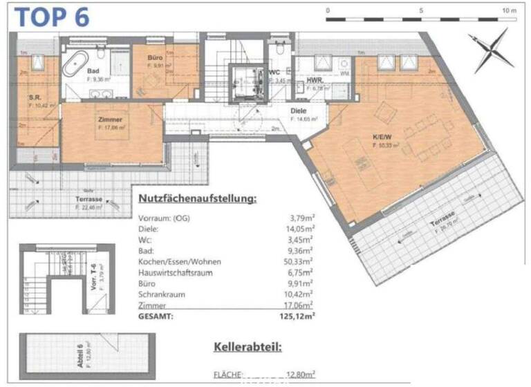 Penthouse zum Kauf - Erstbezug 1.099.000 € 3,5 Zimmer 125,1 m² Wien 1220