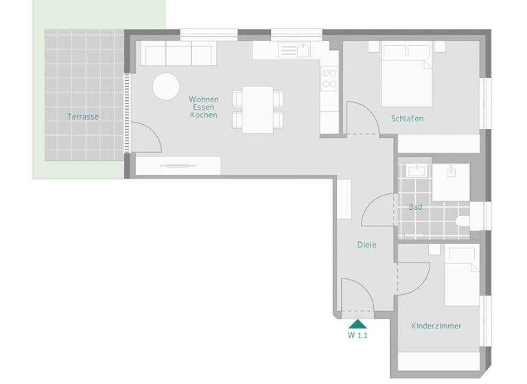 Wohnung zum Kauf provisionsfrei 514.000 € 3 Zimmer 71 m² 1. Geschoss Alemannenstraße 15 Renningen 71272