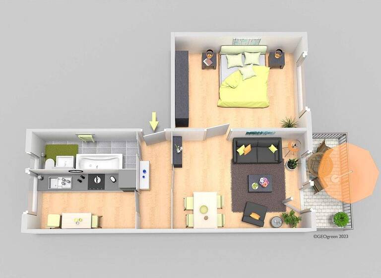 Wohnung zur Miete 196 € 2 Zimmer 48,9 m² frei ab sofort Albert-Schweitzer-Straße 31 Döbeln 04720