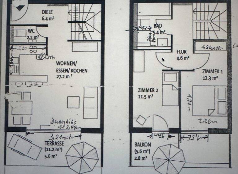Terrassenwohnung zum Kauf 358.000 € 3 Zimmer 78 m² Hanau 63452