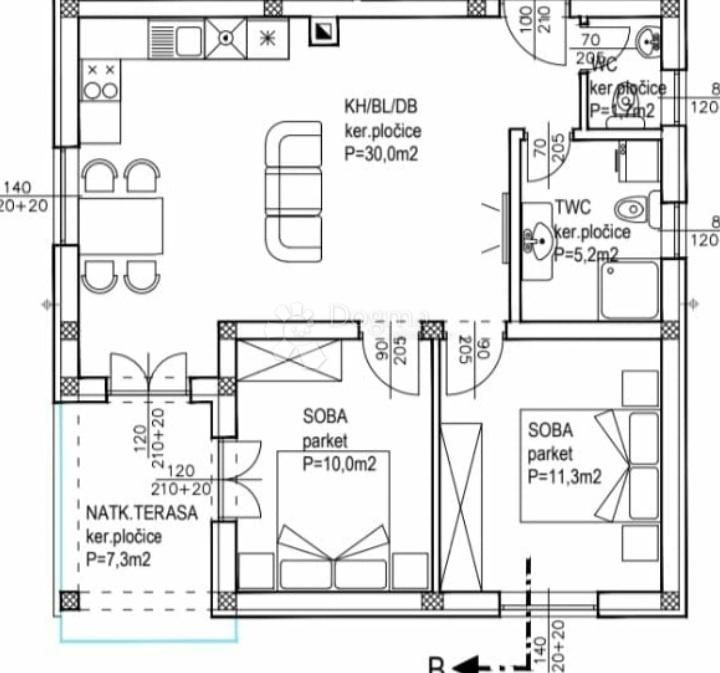 Wohnung zum Kauf 206.460 € 3 Zimmer 68 m²<br/>Wohnfläche 1.<br/>Geschoss Vir center 23234