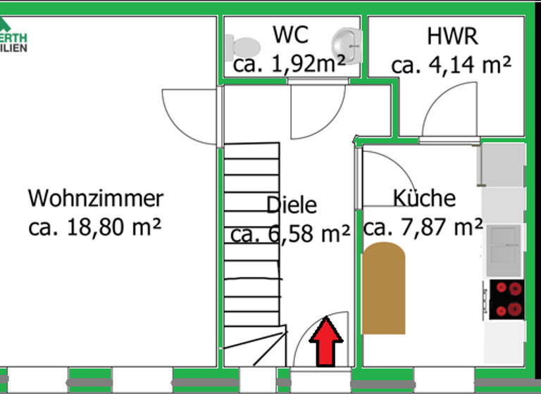 Maisonette zum Kauf 169.000 € 3 Zimmer 77,2 m² Bredstedt 25821