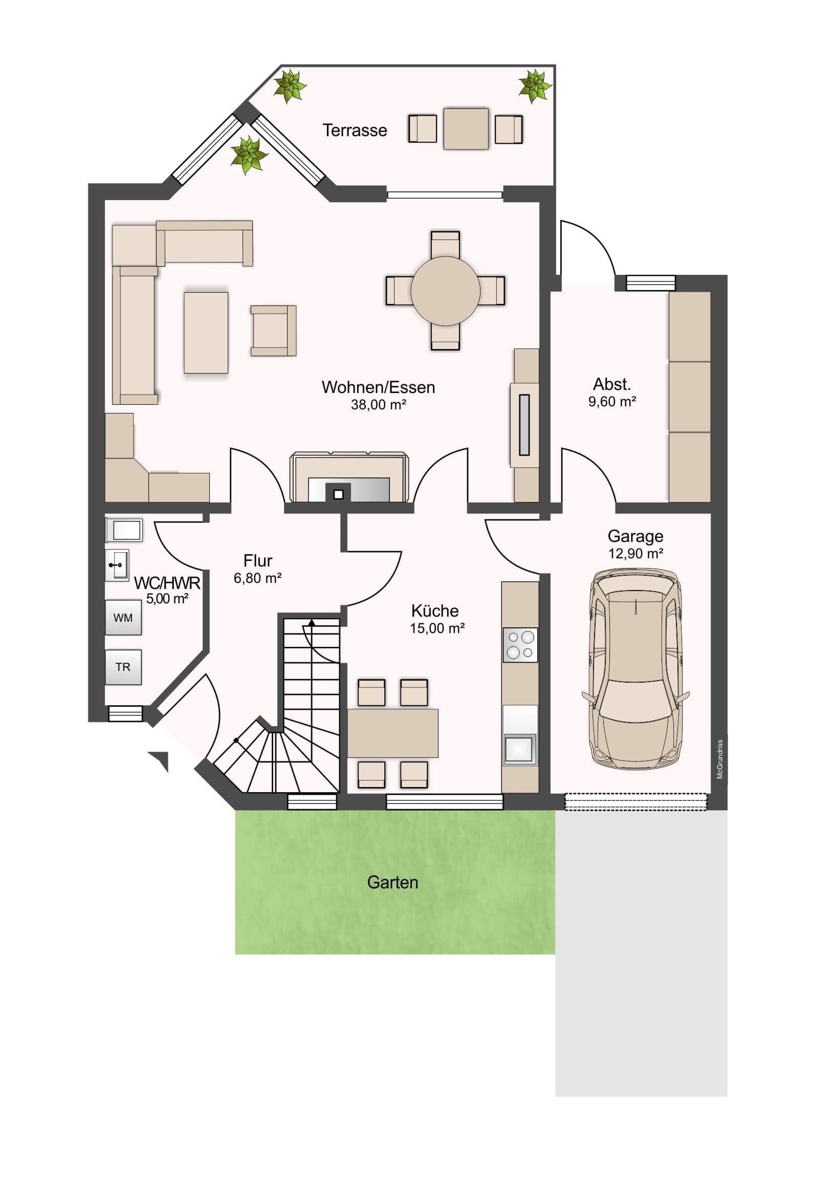 Doppelhaushälfte zum Kauf 349.000 € 4 Zimmer 125 m²<br/>Wohnfläche 343 m²<br/>Grundstück Ransbach-Baumbach 56235