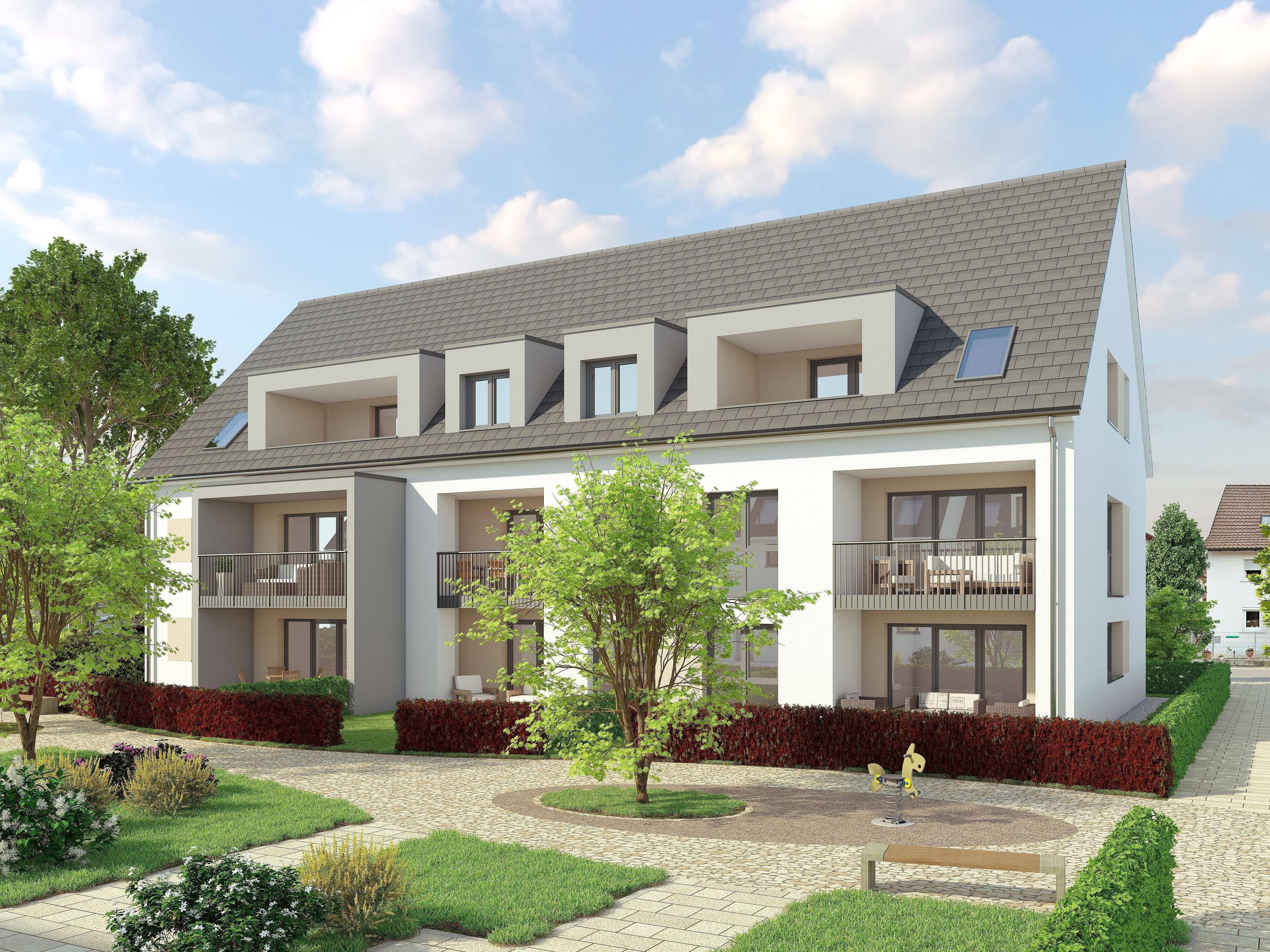 Immobilie in Ehrenkirchen - BESICHTIGUNG, Sonntag 11-13 Uhr - Neubau - Perfekter Grundriss! 2-Zimmer im Obergeschoss (WE 06) - Bild 0