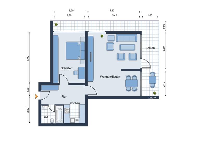 Wohnung zum Kauf 125.000 € 2 Zimmer 86 m² 2. Geschoss Altstadt Gelsenkirchen / Altstadt 45879
