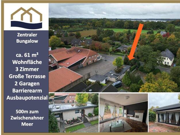 Bungalow zum Kauf 219.000 € 3 Zimmer 61 m² 360 m² Grundstück Aschhausen Bad Zwischenahn 26160