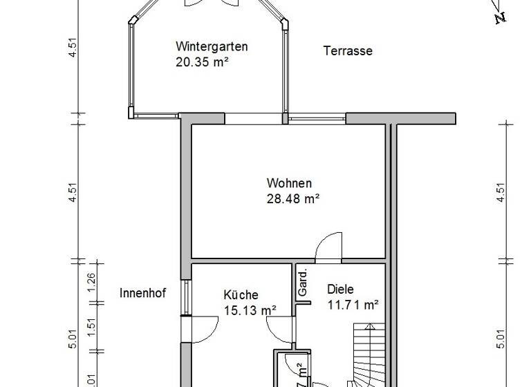 Doppelhaushälfte zum Kauf 295.000 € 3 Zimmer 121,1 m² 463 m² Grundstück Edewecht 26188