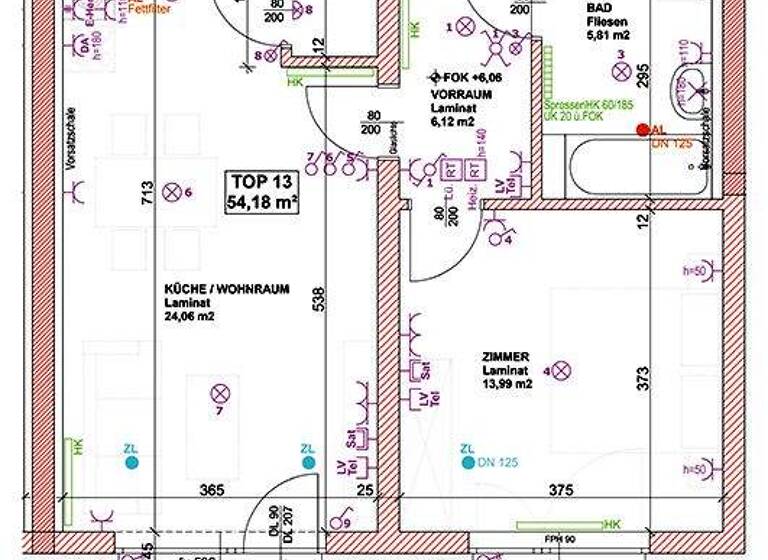 Wohnung zur Miete 701 € 54,2 m² Schulgasse 15/13 Sitzendorf an der Schmida 3714