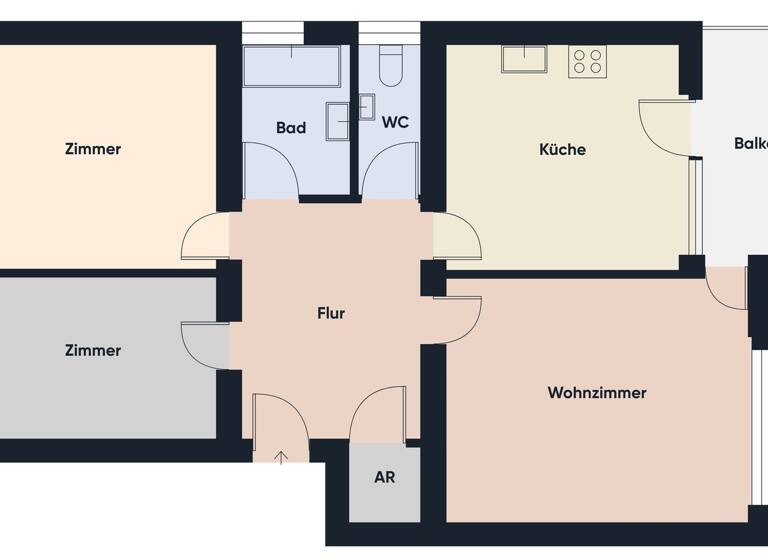 Wohnung zum Kauf 300.000 € 3 Zimmer 78,6 m² Im Acker 28 Hard 6971
