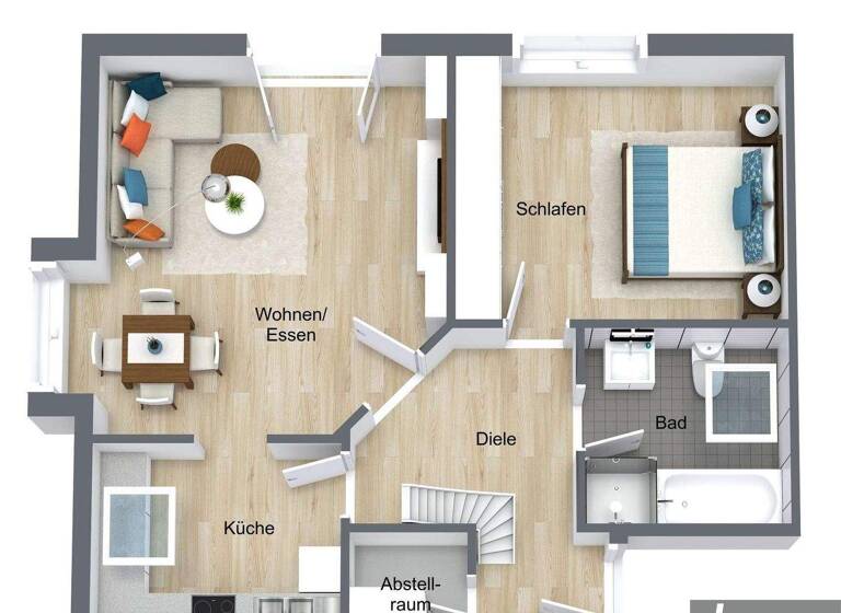 Wohnung zum Kauf 165.000 € 2 Zimmer 60,6 m² 1. Geschoss Esselbach 97839