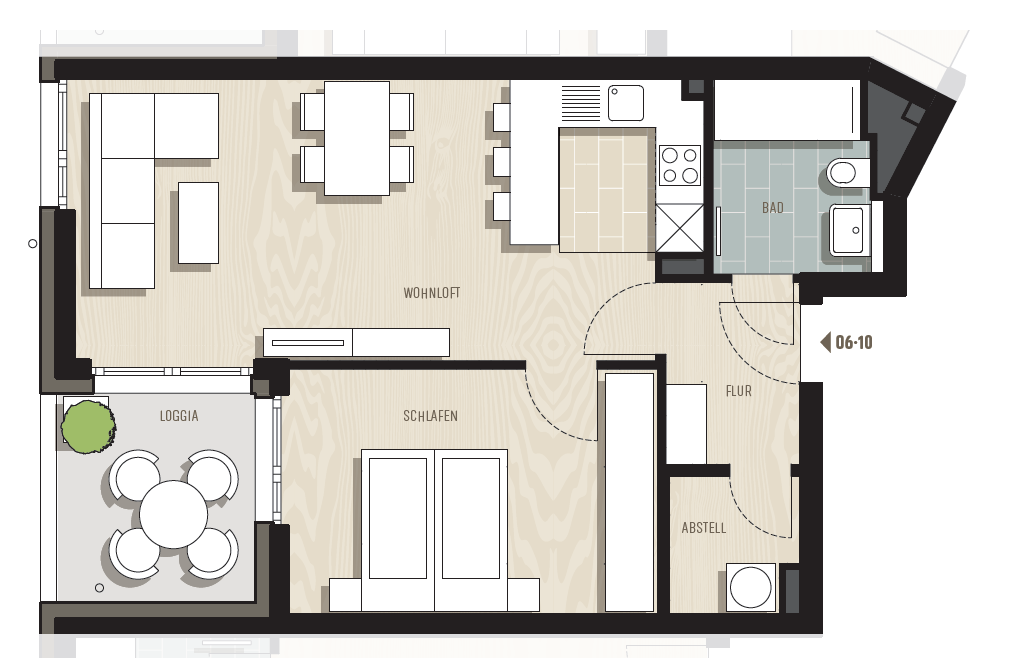 Wohnung zum Kauf provisionsfrei 251.600 € 2 Zimmer 54,1 m²<br/>Wohnfläche 2.<br/>Geschoss Cotta (Cossebauder Str.) Dresden 01157