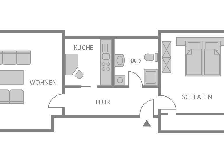 Wohnung zum Kauf als Kapitalanlage geeignet 83.200 € 2 Zimmer 51,8 m² Gerwischer Straße 55 Cracau Magdeburg 39114