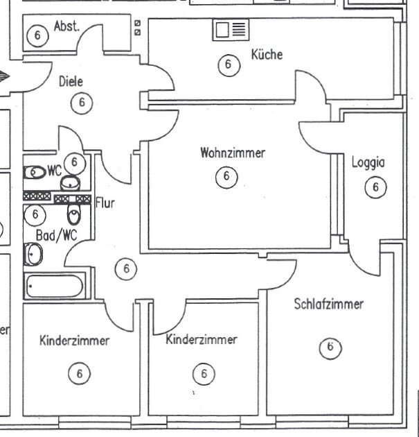 Wohnung zum Kauf provisionsfrei 198.000 € 4 Zimmer 99,7 m²<br/>Wohnfläche 1.<br/>Geschoss ab sofort<br/>Verfügbarkeit John-F.-Kennedy-Allee 106-112 Detmerode Wolfsburg 38444