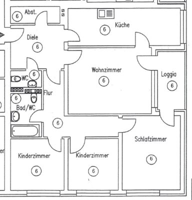 Wohnung zum Kauf provisionsfrei 198.000 € 4 Zimmer 99,7 m² 1. Geschoss frei ab sofort John-F.-Kennedy-Allee 106-112 Detmerode Wolfsburg 38444