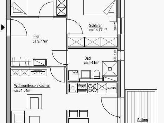 Wohnung zur Miete 822 € 3 Zimmer 75,3 m² 1. Geschoss frei ab 01.04.2026 Stettiner Straße 4 Husum 25813