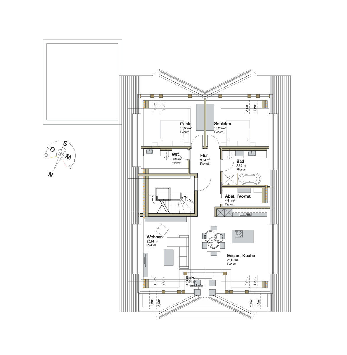 Wohnung zum Kauf provisionsfrei 698.000 € 3 Zimmer 109 m²<br/>Wohnfläche Schluchsee Schluchsee 79859