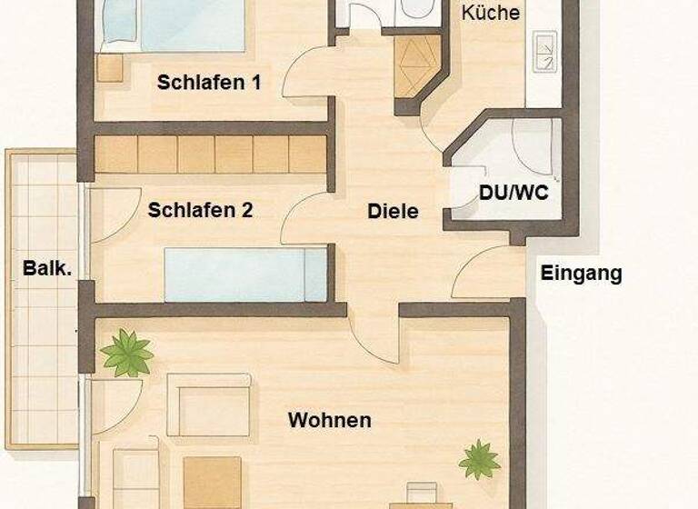 Wohnung zum Kauf 180.500 € 3 Zimmer 82,9 m² 3 Geschosse frei ab sofort Stadtmitte Bottrop 46236