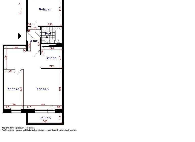 Wohnung zur Miete 439 € 3 Zimmer 56,3 m² EG Grüner Weg 18 Crimmitschau 08451