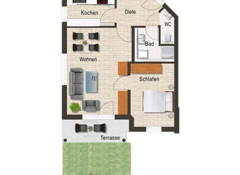Wohnung zum Kauf 149.000 € 2 Zimmer 52 m² Bartenbach 73035