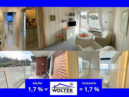 Wohnung zum Kauf 169.000 € 1 Zimmer 23 m² EG frei ab sofort Berliner Ring 27 Wyk auf Föhr 25938