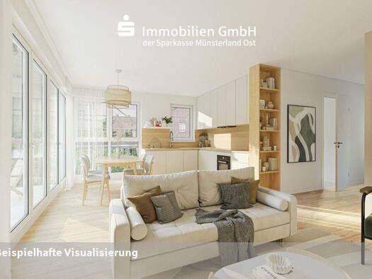 Wohnung zum Kauf - Erstbezug provisionsfrei 3 Zimmer 94,4 m² 1. Geschoss Vorhelm Ahlen 59227