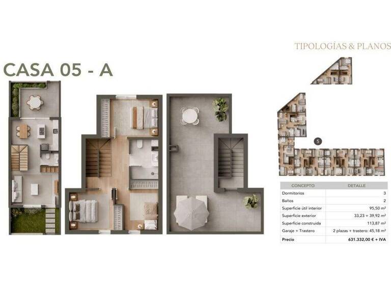 Reihenmittelhaus zum Kauf - Erstbezug provisionsfrei 631.332 € 4 Zimmer 114 m² 100 m² Grundstück Son Ferriol 07198