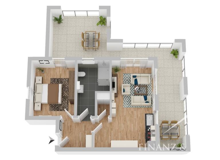 Penthouse zum Kauf - Erstbezug 360.000 € 2 Zimmer 65,6 m² EG Norden 26506