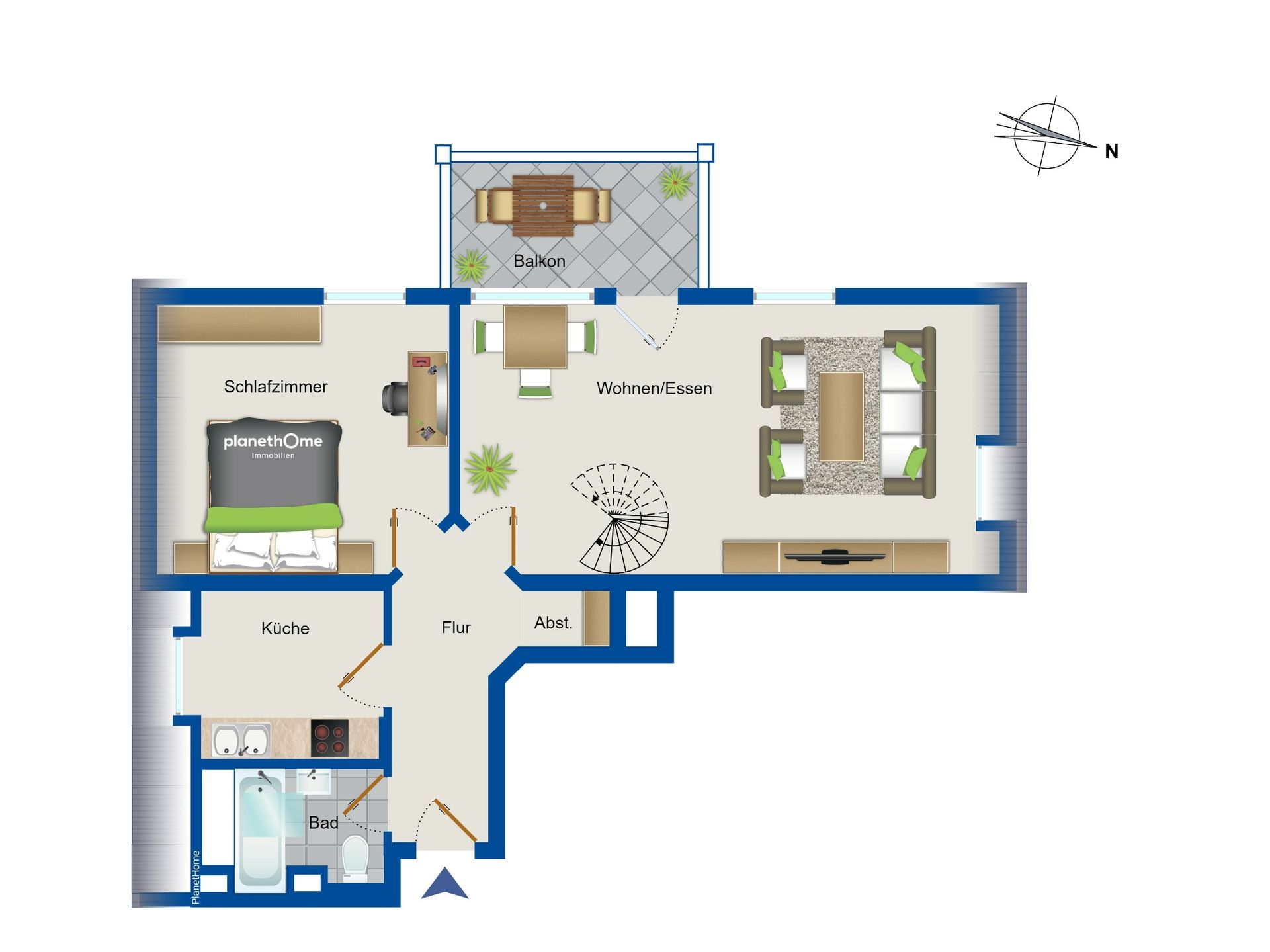 Maisonette zum Kauf 146.000 € 2,5 Zimmer 60,6 m²<br/>Wohnfläche 3.<br/>Geschoss Weißig (Am Weißiger Bach) Dresden 01328