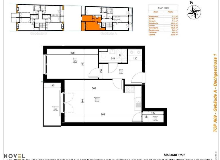 Wohnung zum Kauf - Erstbezug 253.000 € 2 Zimmer 46,4 m² 2. Geschoss Wien,Simmering 1110