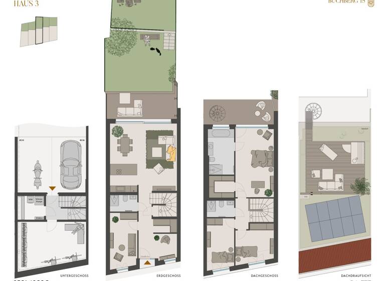 Haus zum Kauf - Erstbezug 995.000 € 5 Zimmer 136,1 m² Buchberggasse 15 Klosterneuburg 3400