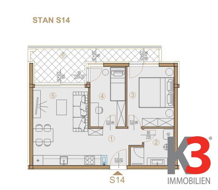 Wohnung zum Kauf 284.062 € 2 Zimmer 50,5 m²<br/>Wohnfläche 1.<br/>Geschoss Porec 52440