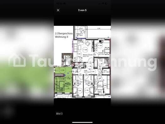 Wohnung zur Miete Tauschwohnung 1.540 € 4 Zimmer 99 m² Flingern Süd Düsseldorf 40233