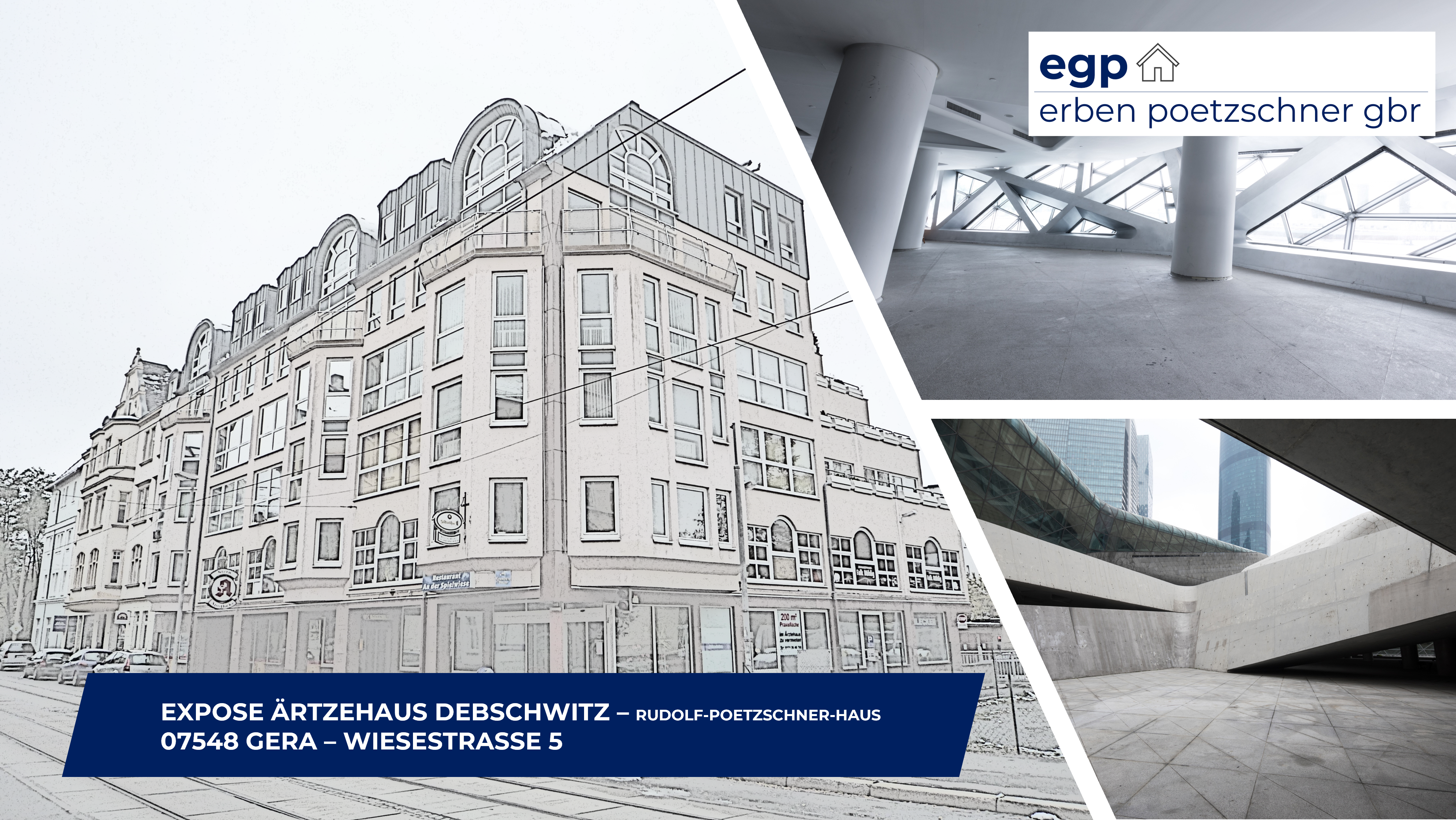 Praxis zur Miete provisionsfrei 10 € 5 Zimmer 142 m²<br/>Bürofläche Wiesestrasse 5 Debschwitz 1 Gera 07548